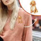 Broche en bois en forme d'animal