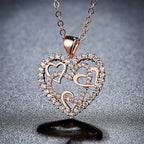 Collier cœurs entrelacés