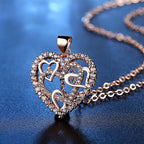 Collier cœurs entrelacés