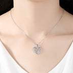 Collier cœurs entrelacés