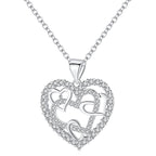 Collier cœurs entrelacés