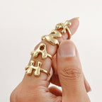 Bague initiale à bulles
