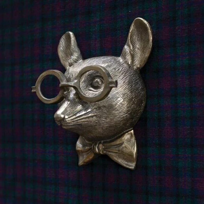 Pendentif tête d'animal en résine