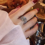 Bague en moissanite 3 carats