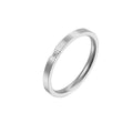 Bague pour femme minimaliste avec zircon