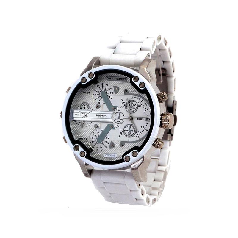 Montre chronographe à quartz en acier inoxydable étanche 10 m