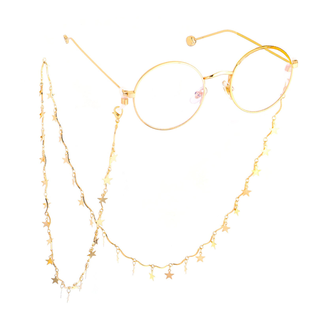Chaîne de lunettes décorée d'étoiles