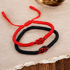 Bracelet couple fil rouge du destin