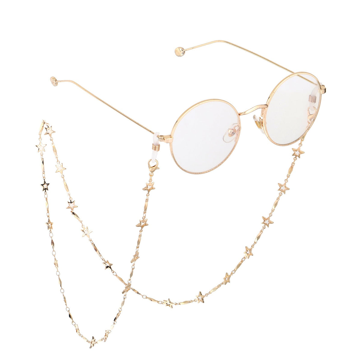 Chaîne de lunettes décorée d'étoiles