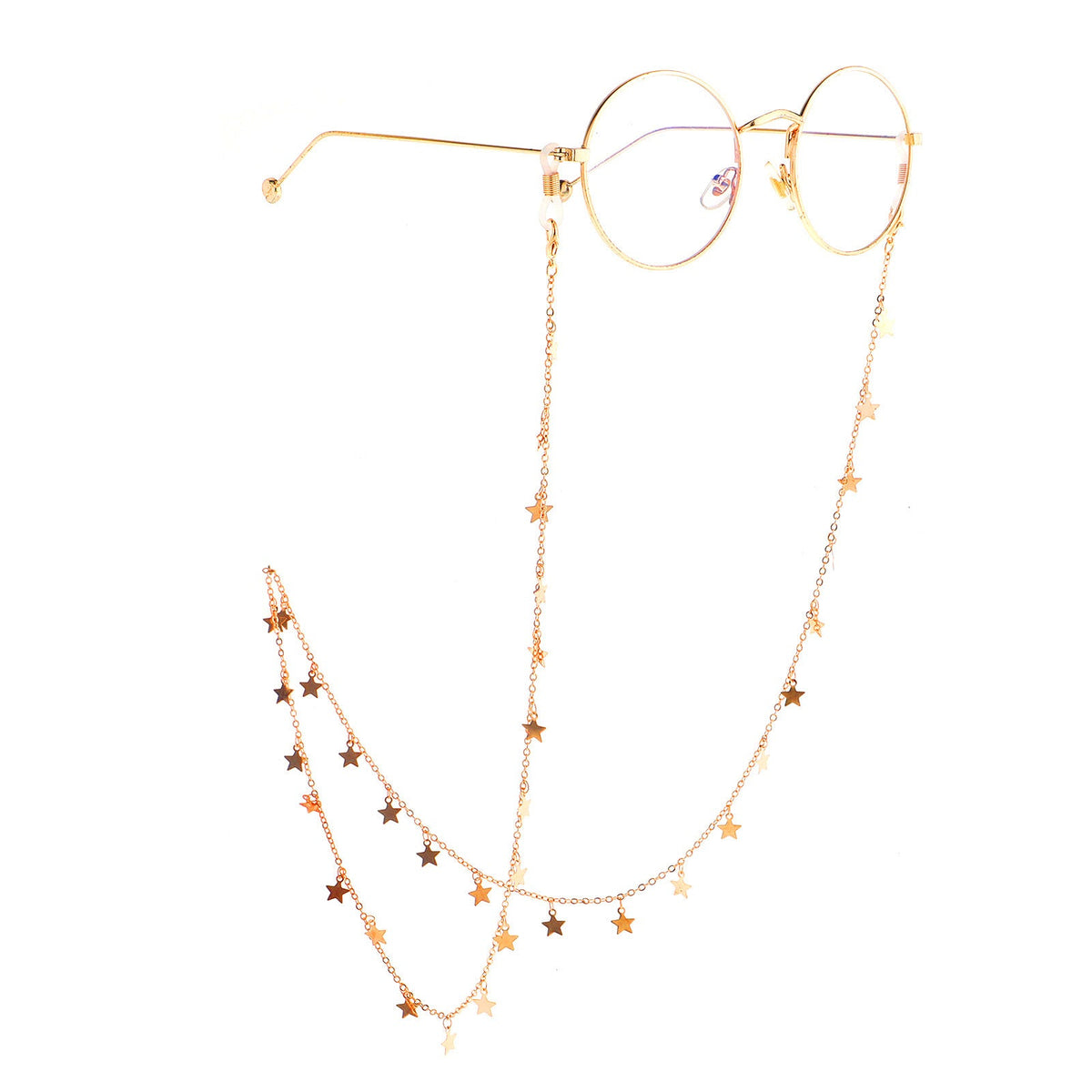 Chaîne de lunettes décorée d'étoiles