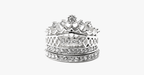 Ensemble de bagues Couronne Impériale