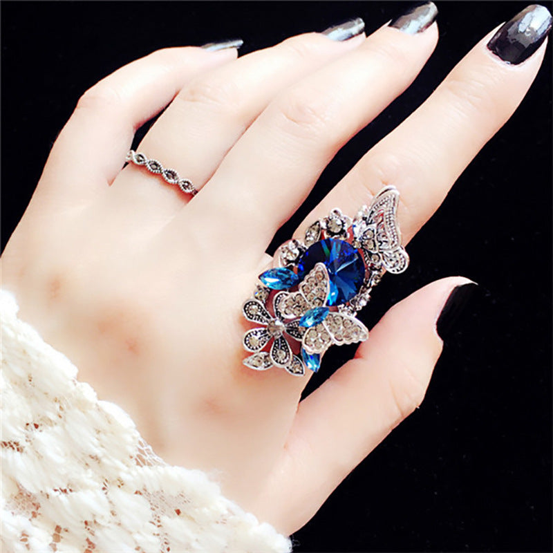 Bague florale statement