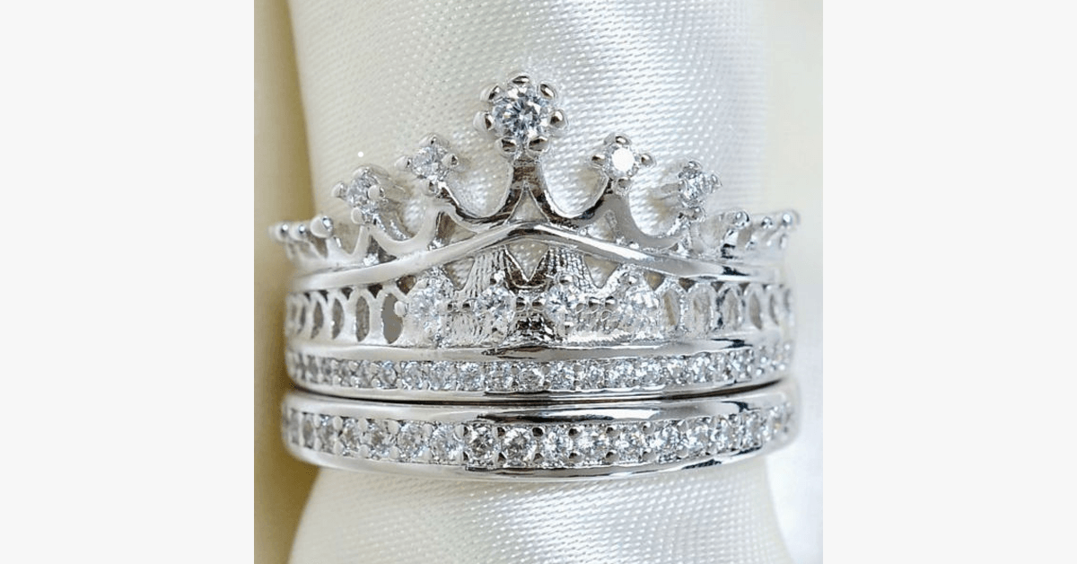 Ensemble de bagues Couronne Impériale