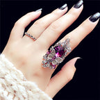 Bague florale statement