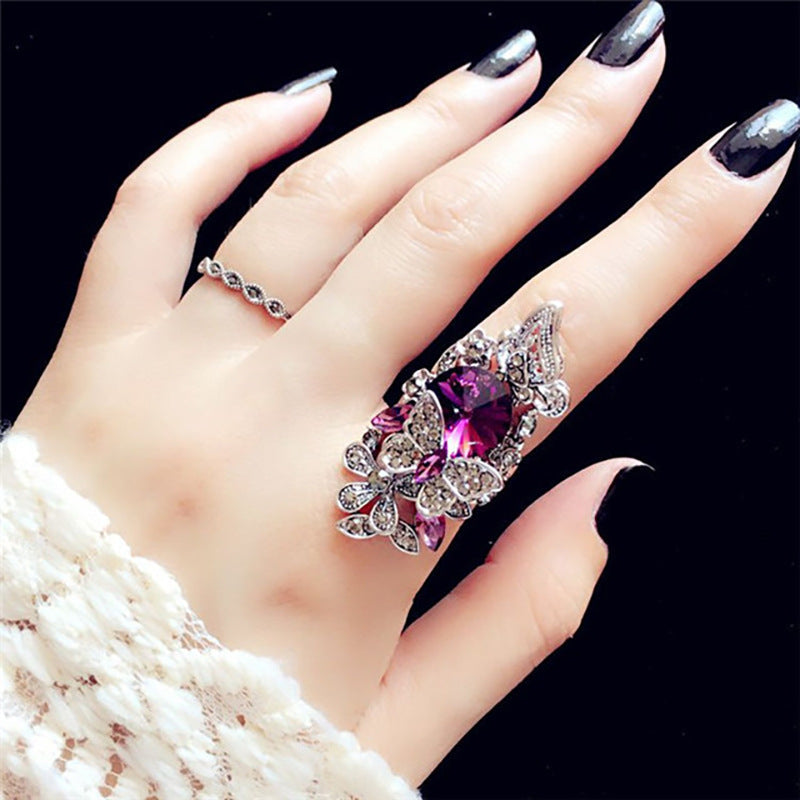 Bague florale statement