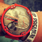 Montre chronographe à quartz en acier inoxydable étanche 10 m