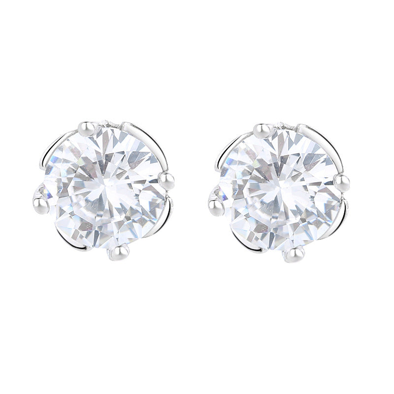 Boucles d'oreilles pour femme avec cristaux étincelants