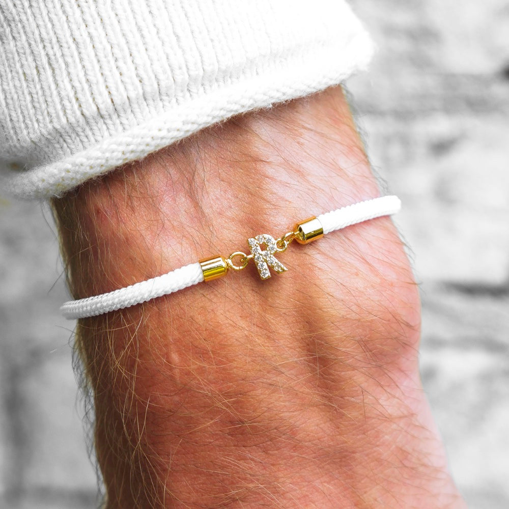 Bracelet ajustable avec initiale