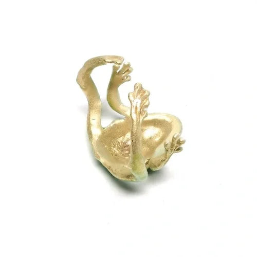 Ensemble bague et boucles d'oreilles grenouille