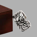 Bague motif lotus pensées positives