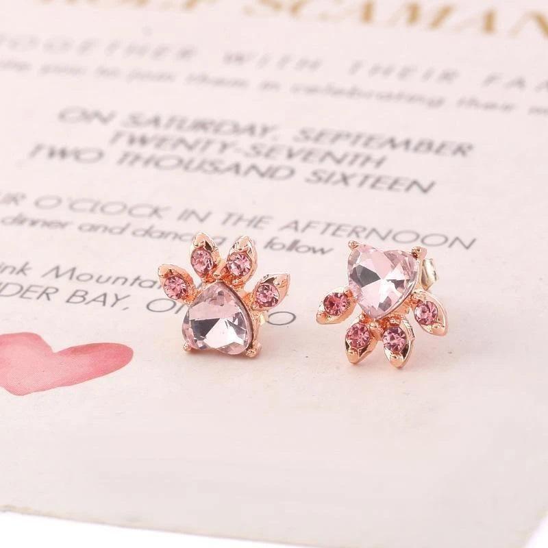 Boucles d'oreilles patte de chat