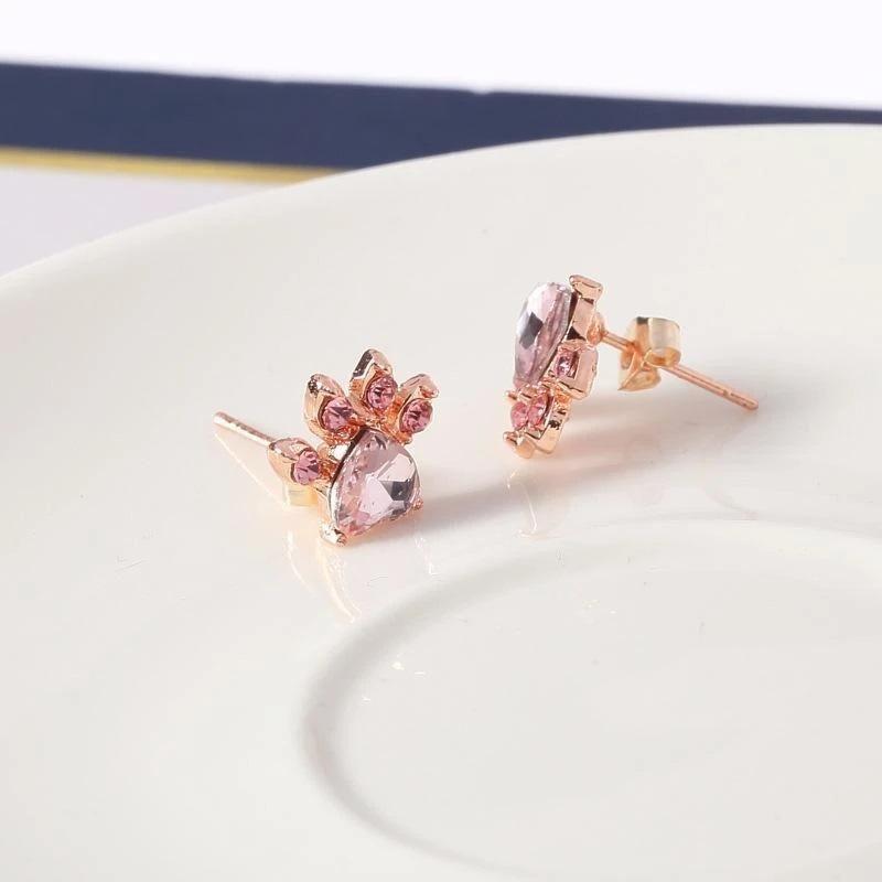 Boucles d'oreilles patte de chat