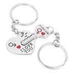 Collier / Porte-clés « I LOVE YOU » (1 paire)