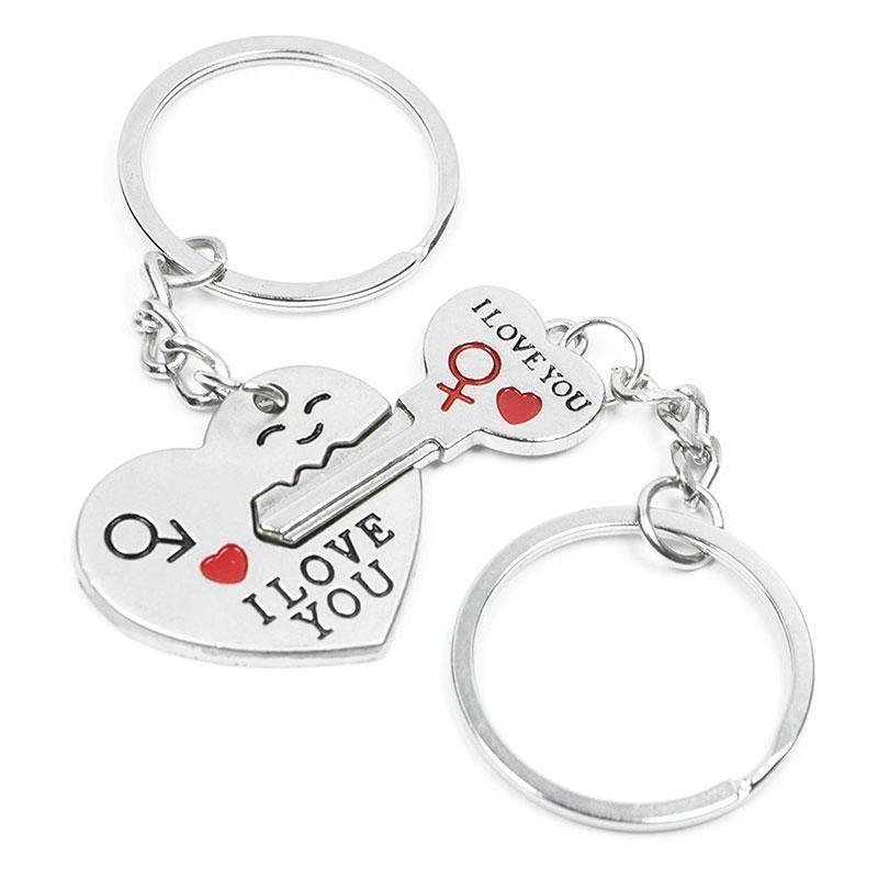 Collier / Porte-clés « I LOVE YOU » (1 paire)