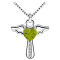 Collier pendentif cœur ailé