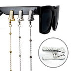 Chaîne de lunettes à pinces crocodile métalliques