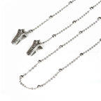 Chaîne de lunettes à pinces crocodile métalliques