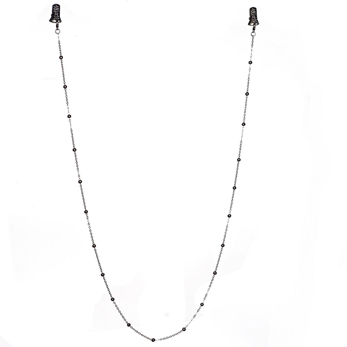 Chaîne de lunettes à pinces crocodile métalliques
