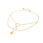 Collier superposé constellation délicat plaqué or 18k
