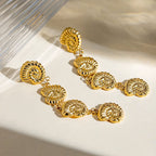 Boucles d'Oreilles Coquillages Tropicaux 18k