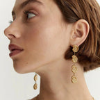 Boucles d'Oreilles Coquillages Tropicaux 18k