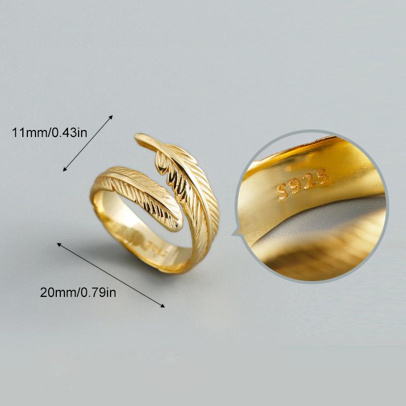 Bague ressort ajustable dorée