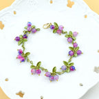 Bracelets vintage à motifs de plantes et fruits