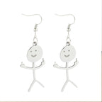 Boucles d'oreilles Doodle amusantes