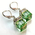 Boucles d'oreilles péridot vert