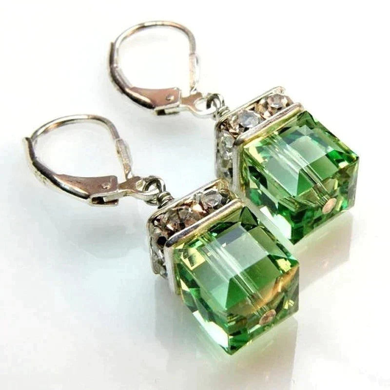 Boucles d'oreilles péridot vert