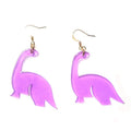 Boucles d'oreilles dinosaure en acrylique