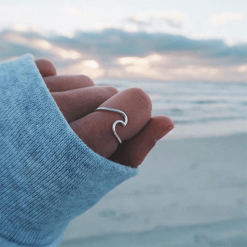 Bague vague simple