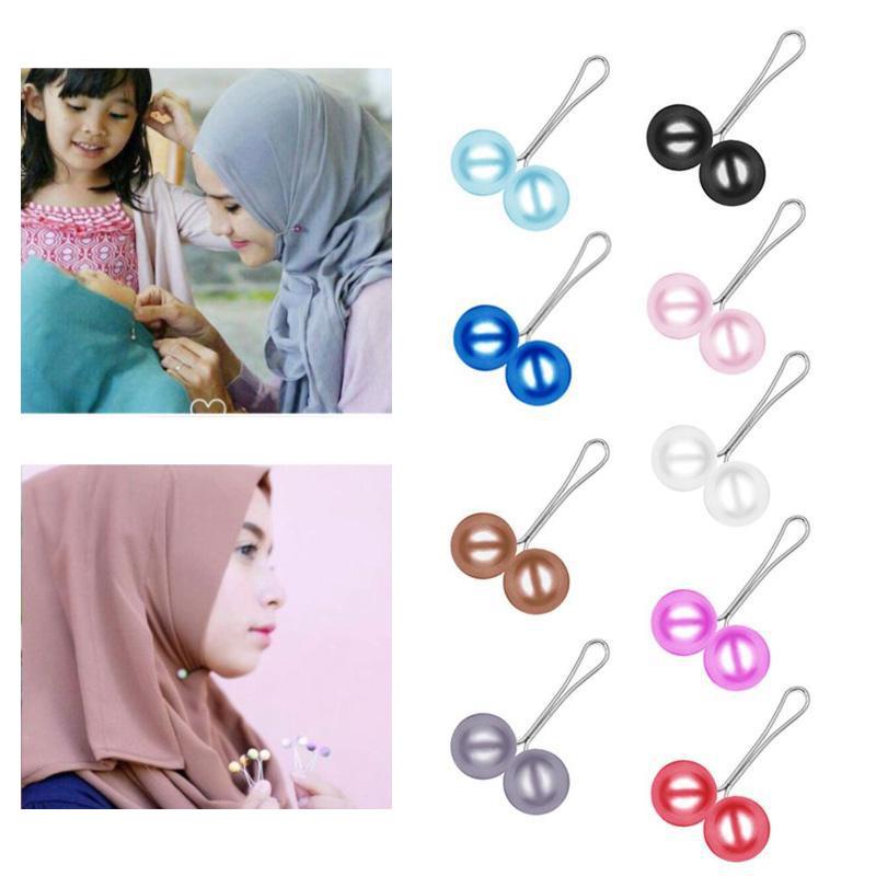 Épingle à perles pour foulard multicolore