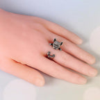 Bague vintage chien