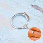 Bague requin ajustable