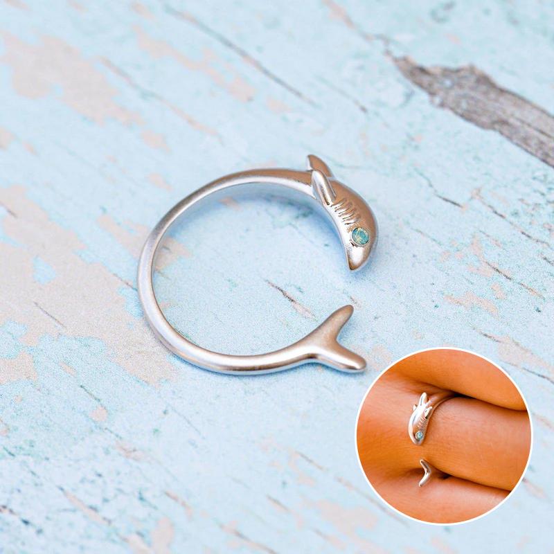 Bague requin ajustable