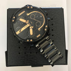 Montre chronographe à quartz en acier inoxydable étanche 10 m