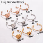 Damen Offene Ringe mit individuell einstellbarem Durchmesser