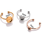 Damen Offene Ringe mit individuell einstellbarem Durchmesser