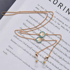 Collier à chaînes superposées et pendentifs